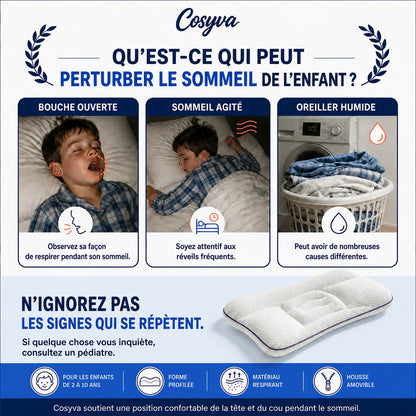 Oreiller profile enfant Cosyva 06 signes
