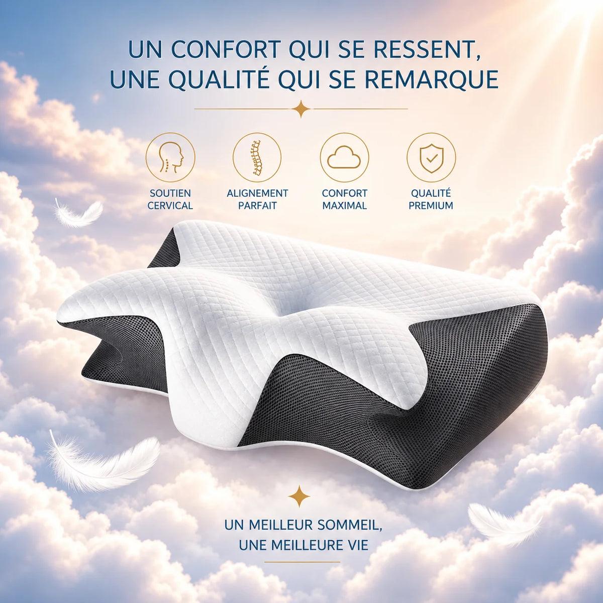 CloudSleep coussin cervical - confort