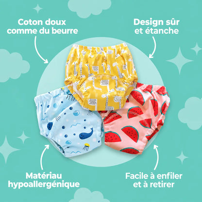 Sous-vêtements d'apprentissage à la propreté