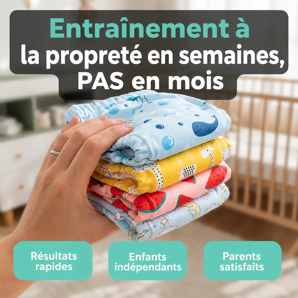 Sous-vêtements d'apprentissage à la propreté