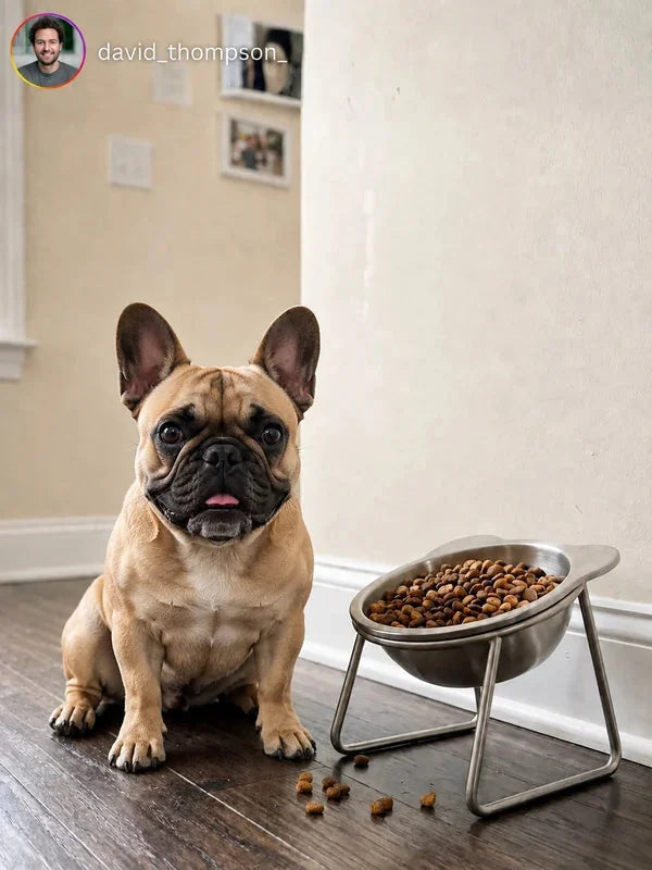 Bouledogue et gamelle Cosyva